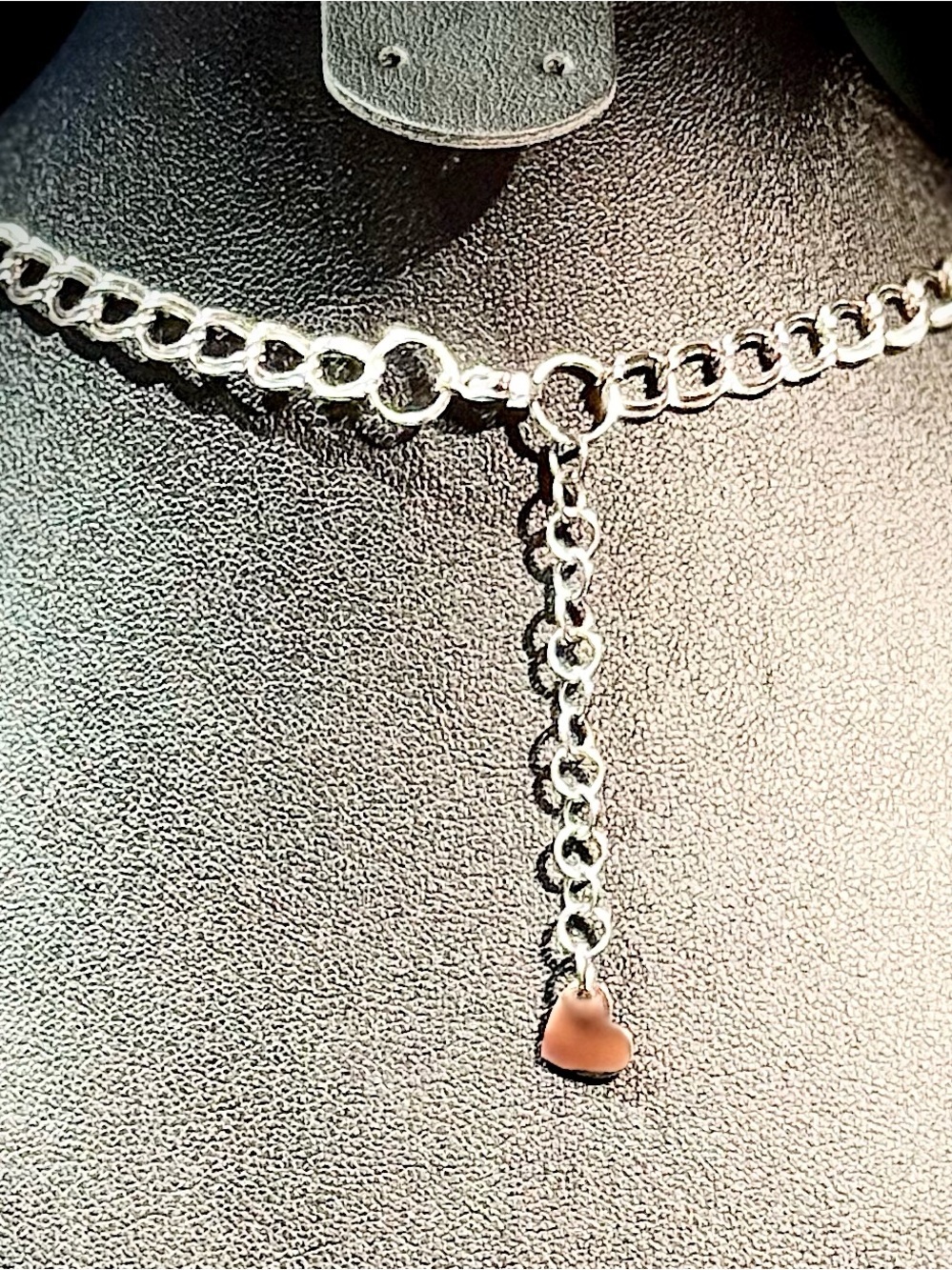 Silver Charm Pendant Necklace and Earrings Set - Picture 6 of 8